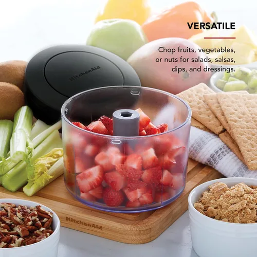 Vista 4 de KitchenAid Picador manual de alimentos, 3.8 tazas, negro
