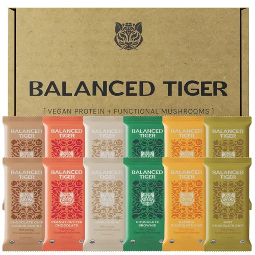 Vista 17 de Barras de proteína de hongos Chaga, dosis completa (1500 mg) en cada barra, barras de proteína veganas, nootrópicas, adaptógenos, barras
