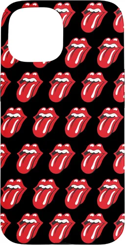 Vista 6 de Rolling Stones Classic Tongue Logo Repeat - Carcasa para iPhone 17, color negro