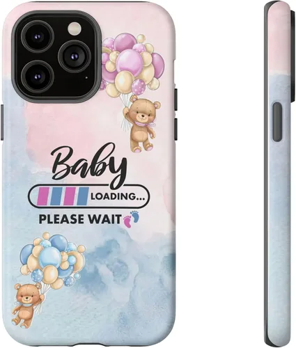 Vista 44 de Cute Baby Loading Phone Case for iPhone Models and Variants - Sweet Maternity Phone Cover for Pregnancy Reveal or Baby Shower