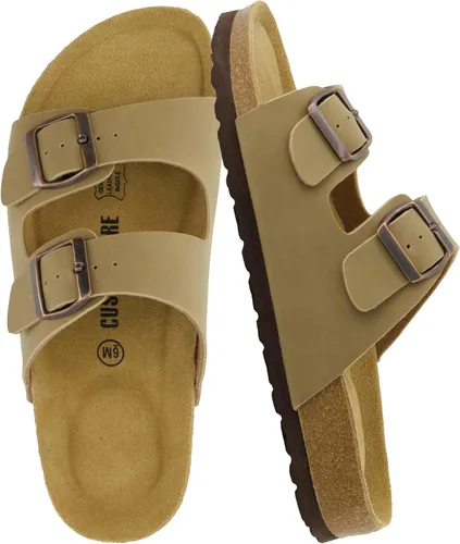 Vista 33 de CUSHIONAIRE Lane Cork Slide Women's Sandals, Comfortable Sandals for Women Negro