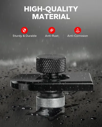 Vista 4 de Amazicha Kit de tornillos de asiento trasero de aluminio negro para perno de asiento trasero de 1/4 "-20 roscas compatible con Harley Davidson