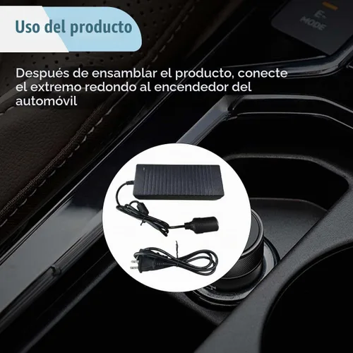 Vista 4 de Convertidor de CA a CC de 120 W, 100-240 V a CC 12 V 10 A, enchufe para encendedor de cigarrillos, adaptador de fuente de alimentación de enchufe