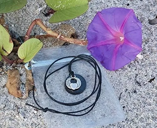 Vista 8 de Karelia Creations Shungite - Colgante y collar de ala de ángel Bloqueador de filtro de protección auténtico para adultos y adolescentes, unisex