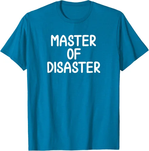 Vista 7 de Camiseta divertida con texto en inglés "Master Of Disaster
