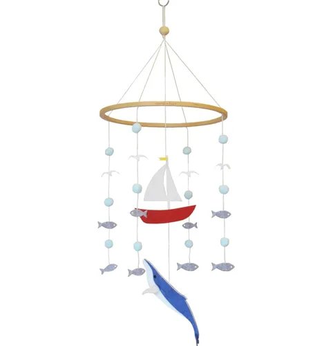 Vista 7 de Móvil para cuna de bebé – Móvil colgante de madera para cuna, decoración de guardería para niños y niñas, regalo perfecto para ducha