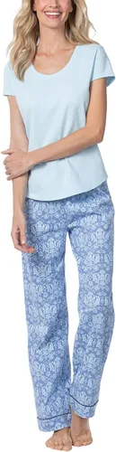 Vista 13 de PajamaGram Pijamas para mujer - Conjuntos de pijamas para mujer, estilo túnica Aguamarina