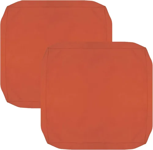 Vista 20 de FLYMEI Fundas de cojín para patio de 22 x 20 x 4, color rojo, 1 paquete