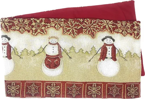 Vista 4 de Tache Home Fashion Camino de mesa con tapiz Mrs. Snowman 13x54