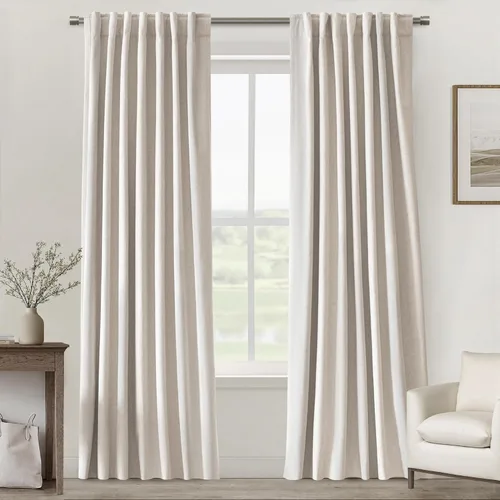 Vista 63 de UHITECH Short Blackout Curtains for Bedroom 24 Inch Long 2 Panels, Beige