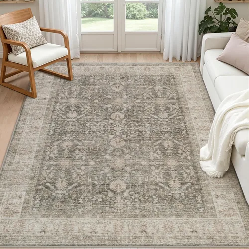 Vista 11 de Alfombras de área 8x10 Sala de estar: Dormitorio Alfombra Lavable Beige