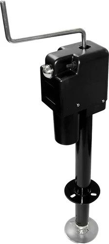 Vista 3 de South Bend Components Atlas Power Machines 3500 lb Rv Electric Tongue Jack con carcasa de plástico negro