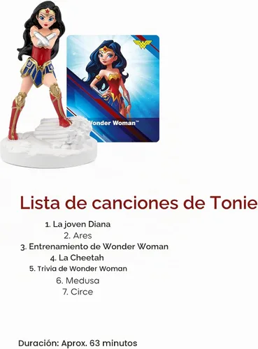 Vista 5 de Tonies Personaje de reproducción de audio de Wonder Woman de DC
