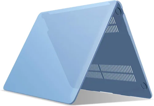 Vista 7 de IBENZER Compatible con Nuevo MacBook Air de 13 pulgadas Funda 2022 2021 2020 M1 A2337 A2179 A1932, Carcasa Rígida de Plástico con Cubierta de azul