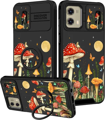 Vista 121 de Funermei Funda para Moto G Stylus 5G 2022, funda para teléfono con diseño de calavera de esqueleto para mujeres y niñas, diseño gótico, Como