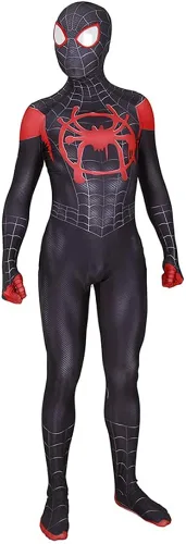 Vista 2 de Disfraz de Gwen para adultos y niños buena elasticidad y transpirabilidad traje de cosplay de Halloween