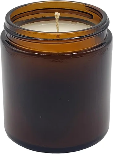 Vista 3 de Vela de soja de menta y eucalipto de 4 onzas, 20-25 horas, vertida a mano con cera de soja natural y aceites aromáticos/esenciales, vela de hierbas