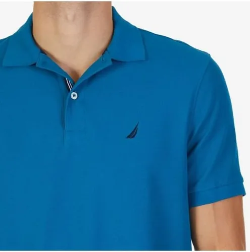 Vista 143 de Nautica playera polo clásica de mangas cortas, color sólido, para hombre