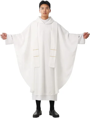 Vista 9 de BLESSUME Esperanza/Espíritu Iglesia Sacerdotes Sólidos Casulla Misas Vestiduras