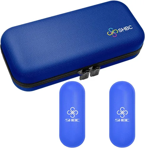 Vista 12 de SHBC - Estuche enfriador para viajar, organizador de medicamentos para diabéticos, bolsa refrigerante con aislamiento con 2 paquetes de hielo
