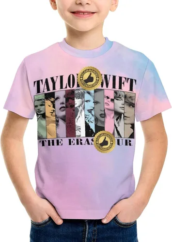 Vista 7 de Camiseta para niños y niñas, camiseta de cantante de 1989, divertida camiseta novedosa, concierto de mercancía juvenil para fanáticos