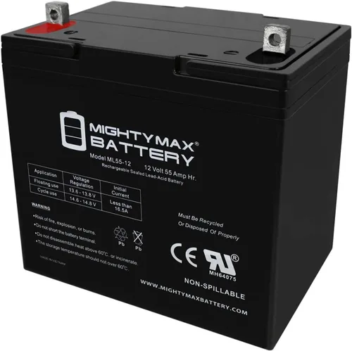 Vista 12 de Mighty Max Battery ML26-12 12 volt 26 Ah T3 Terminal - Batería de ácido de plomo sellada, producto