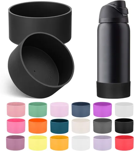 Vista 32 de Mity rain Bota de silicona 2PCS para botella de agua Owala FreeSip Malvavisco tímido