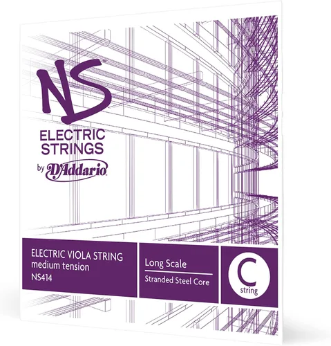 Vista 5 de D'Addario NS Electric Viola Single A String, larga escala, tensión media