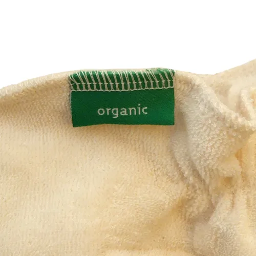 Vista 4 de 100% algodón orgánico paño pañal pañales pañales pañales botones Terry Eco, S, Beige