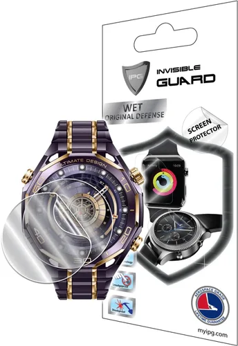 Vista 33 de IPG Hecho para Huawei Watch GT 4 1.614 in Smartwatch Protector de pantalla de hidrogel (2 unidades) Invisible HD Clear Film Anti-Scratch Protector