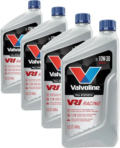 Vista 14 de Aceite de motor Valvoline VR1 Racing sintético SAE 10W-30, 1 cuarto de galón