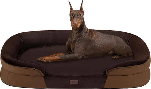 Vista 33 de Dwanton - Cama ortopédica para perros medianos con espuma de gel de memoria, sofá impermeable para perros, cama lavable para mascotas con cojín