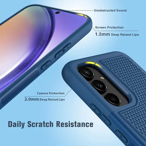 Vista 945 de FNTCASE Funda para iPhone 17 Pro: Fundas delgadas translúcidas de color azul claro compatibles con MagSafe, protección completa de la cámara