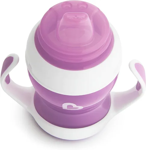 Vista 4 de Munchkin® Gentle™ Transition Sippy Trainer - Vaso de 4 onzas, paquete de 2, morado Púrpura