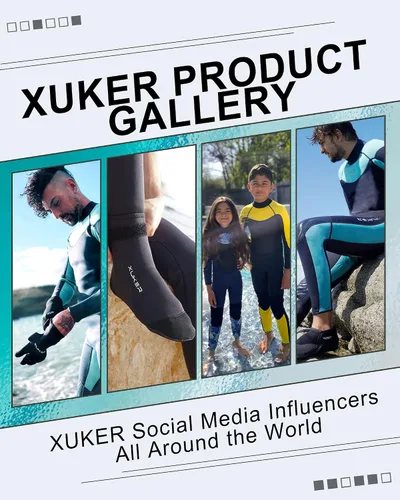 Vista 5 de XUKER Calcetines de neopreno, 0.118 in Playa Voleibol Arena Fútbol Agua Traje Calcetines para Buceo Snorkeling Kayak Remo