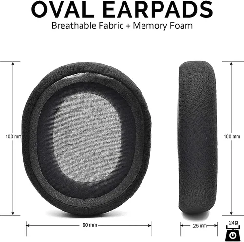 Vista 3 de Arctis 3/5/7/9 - Almohadillas de repuesto para auriculares inalámbricos SteelSeries Arctis 3/5/7/9/1/Pro, almohadillas de espuma viscoelástica