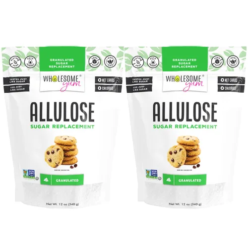 Vista 8 de Wholesome Yum Edulcorante de alulosa – Sustituto natural del azúcar granulado – Keto, sin OMG, cero carbohidratos, cero calorías, sin azúcar, sin