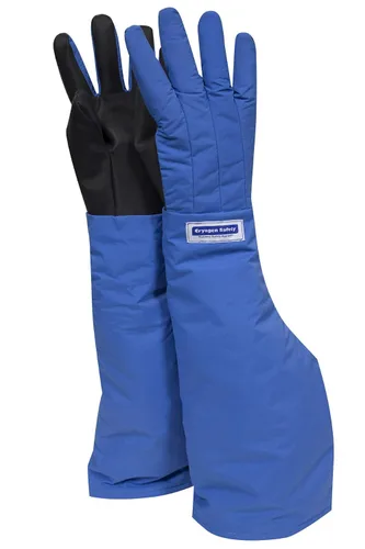 Vista 4 de NATIONAL SAFETY APPAREL G99CRBEPMDEL - Guante de seguridad impermeable de nailon Taslan y codo de PTFE, criogénico, longitud de 17 a 18 pulgadas
