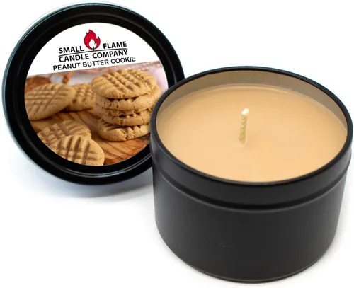 Vista 18 de Vela de soja de coco natural hecha a mano de Small Flame Candle Company (frambuesa y vainilla negra)