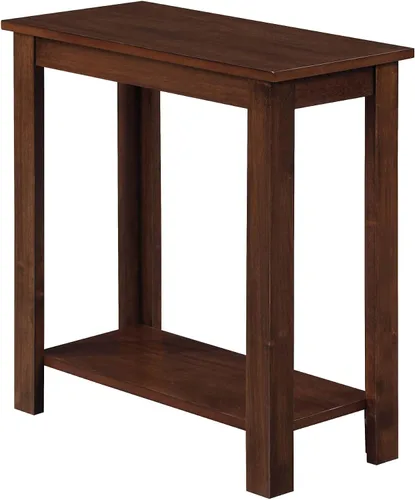 Vista 8 de Convenience Concepts Designs2Go Baja - Mesa auxiliar para silla de 23.75 pulgadas, moderna mesa de sala de estar con estante de almacenamiento Negro