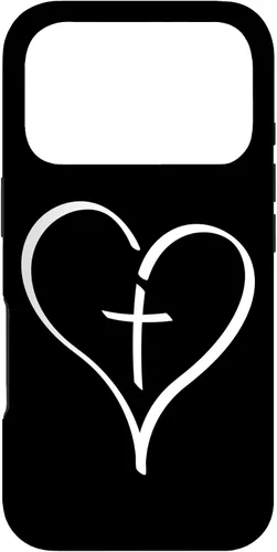 Vista 30 de Blessed Christian Heart Jesus Cross Christian Catholics Cute Case for iPhone 16