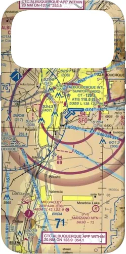 Vista 22 de Albuquerque (ABQ) Sectional Chart - Aviation Case for iPhone 17