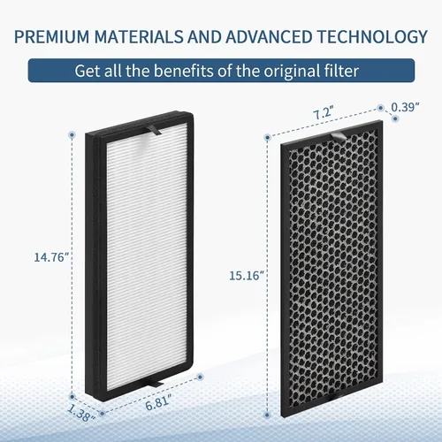 Vista 5 de Filtros de repuesto PU4020 compatibles con Rowenta Intense Pu-re Air PU4020 Air Puri-fier Modelo PU4020F1 PU4010 PU4015 PU4025, 1 XD6074 H13 HEPA