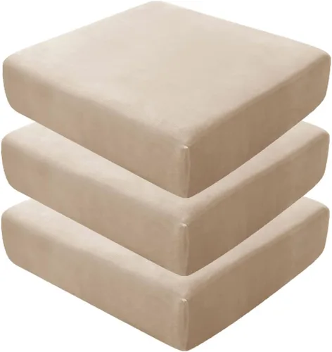 Vista 52 de Fundas de asiento de terciopelo ultra suave, fundas de cojín de asiento suave SOFE fundas de sofá con parte inferior elástica lavable funda