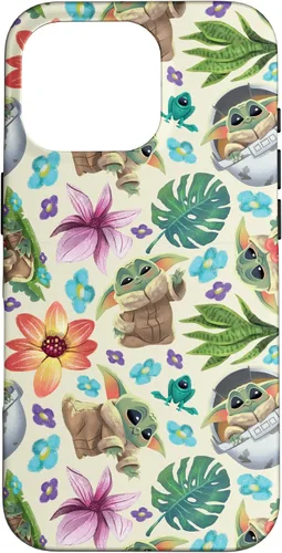 Vista 20 de Star Wars The Mandalorian Grogu - Carcasa con estampado tropical para iPhone 17