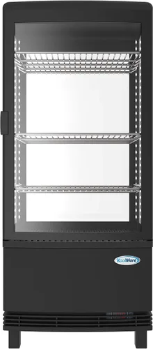 Vista 2 de KoolMore Refrigerador de pantalla CDCU-3C-BK, negro, 3 pies cúbicos