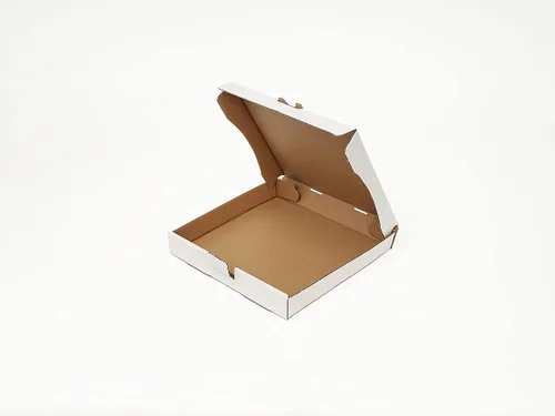 Vista 9 de 12" x 12" x 2" Cajas de Pizza de Cartón Blanco Sin Impresión (50 Cajas) - AB-238-1-01