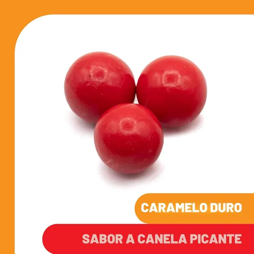 Vista 3 de Spicy Cinnamon Jawbreakers - Paquete a granel de 2 libras (160 unidades) - Caramelo duro de canela - Golosina nostálgica ardiente envuelta
