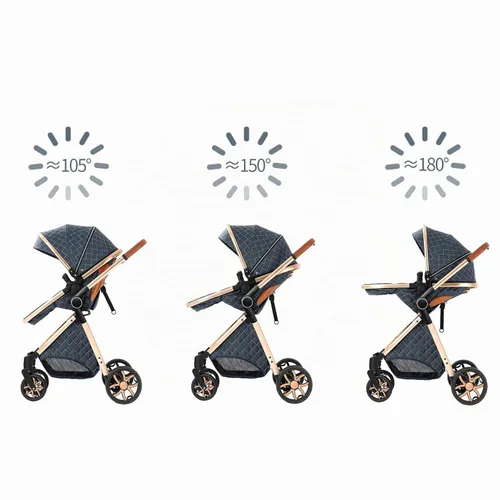 Vista 8 de Cochecito de bebé 2 en 1, cochecito convertible, cochecito estándar reversible, cochecito de bebé portátil, cochecito de bebé, cochecito plegable