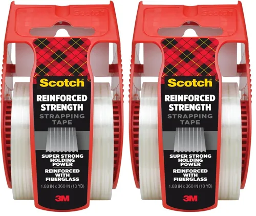 Vista 12 de Scotch - Cinta adhesiva para embalaje de sujeción, 1.88 in x 360 in (48 mm x 9.14 m), 36/caja